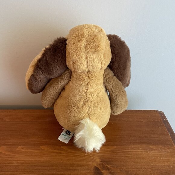 Jellycat Bashful Patchwork Brown Bunny Plush - Picture 3 of 7